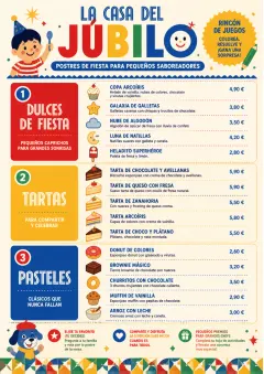 Kids Playful menu template preview