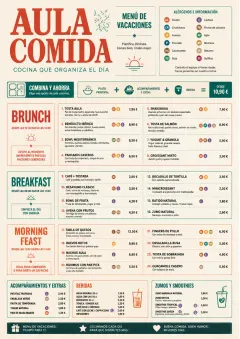 School Canteen menu template preview