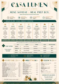 Meal Prep Box menu template preview