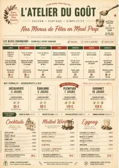 Meal Prep Box menu template preview