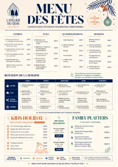 Corporate Canteen menu template preview