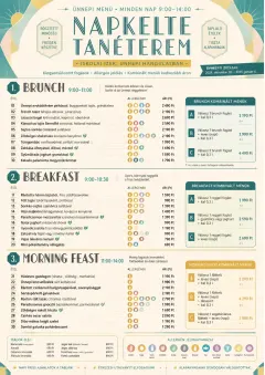 School Canteen menu template preview