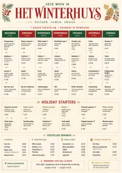 Weekly Grid menu template preview