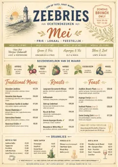 Monthly Seasonal menu template preview