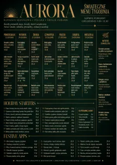 Weekly Grid menu template preview