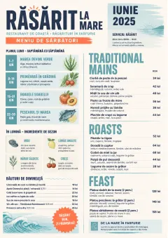 Monthly Seasonal menu template preview