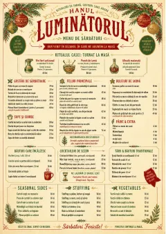 Holiday Festive menu template preview