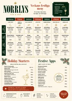 Weekly Grid menu template preview