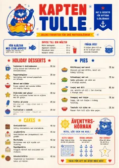Kids Playful menu template preview