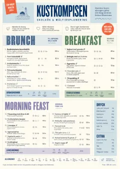 School Canteen menu template preview