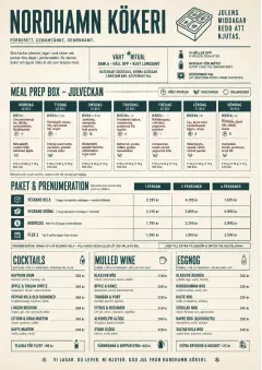 Meal Prep Box menu template preview