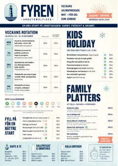 Corporate Canteen menu template preview