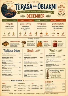 Monthly Seasonal menu template preview