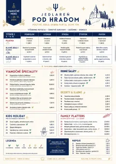 Corporate Canteen menu template preview