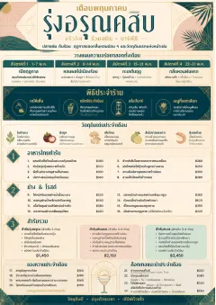 Monthly Seasonal menu template preview