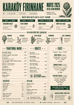 Monthly Seasonal menu template preview