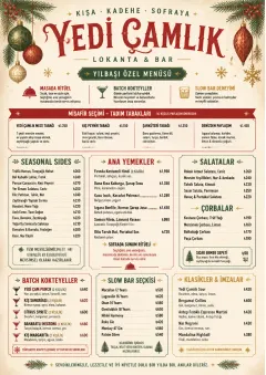 Holiday Festive menu template preview