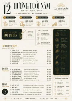 Monthly Seasonal menu template preview