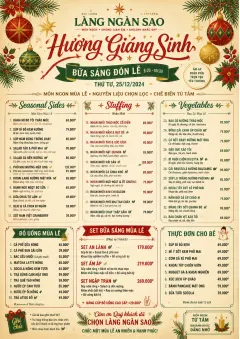 Holiday Festive menu template preview