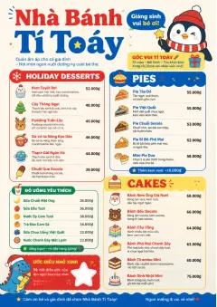 Kids Playful menu template preview