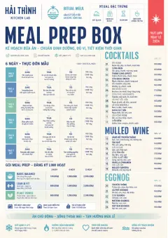 Meal Prep Box menu template preview