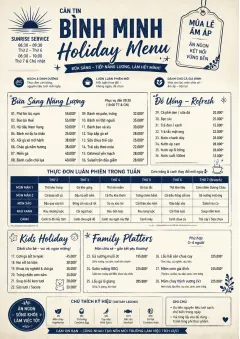 Corporate Canteen menu template preview