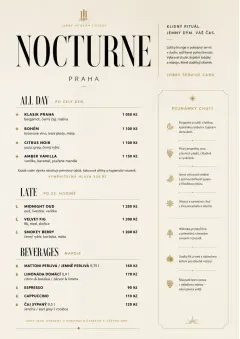 Lobby Service Card menu template preview
