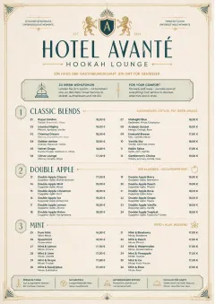Grand Hotel Classic menu template preview