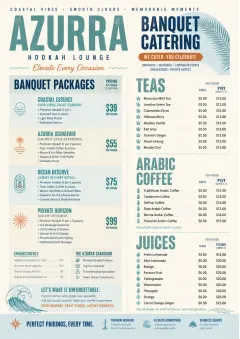 Banquet Catering menu template preview