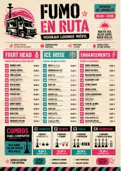 Food Truck Bold menu template preview