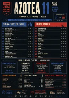 Sports Arena Energy menu template preview