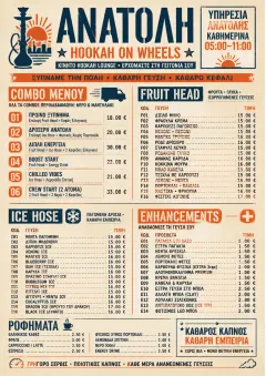 Food Truck Bold menu template preview