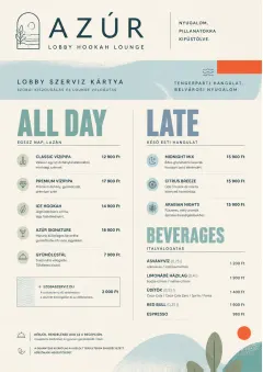 Lobby Service Card menu template preview