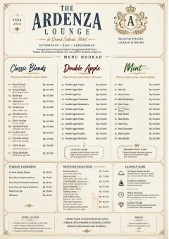 Grand Hotel Classic menu template preview