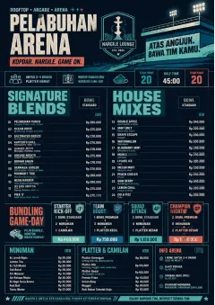 Sports Arena Energy menu template preview