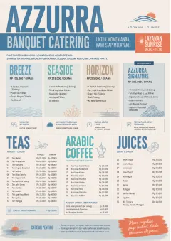 Banquet Catering menu template preview