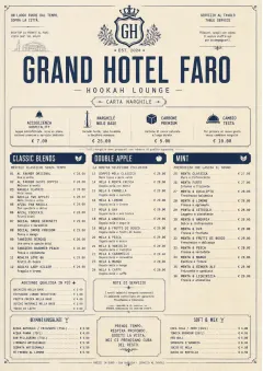 Grand Hotel Classic menu template preview
