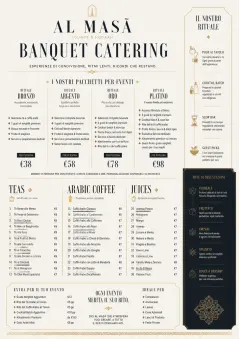 Banquet Catering menu template preview