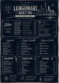 Rooftop Skyline menu template preview