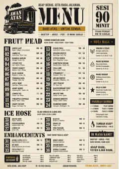Food Truck Bold menu template preview