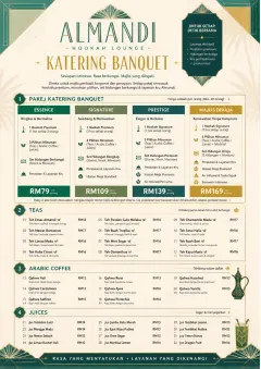 Banquet Catering menu template preview