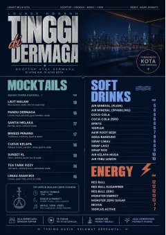 Rooftop Skyline menu template preview