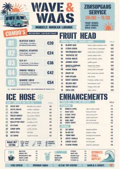 Food Truck Bold menu template preview