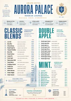 Grand Hotel Classic menu template preview