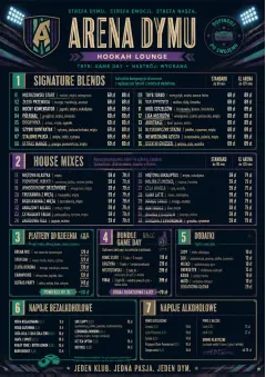 Sports Arena Energy menu template preview