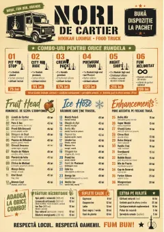 Food Truck Bold menu template preview