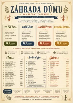 Banquet Catering menu template preview