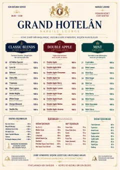 Grand Hotel Classic menu template preview