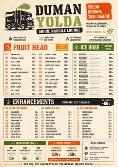 Food Truck Bold menu template preview