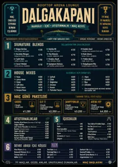 Sports Arena Energy menu template preview